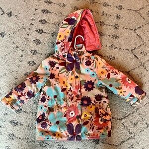 Hanna Andersson Thermolite Girls Floral Park Size 90/3T